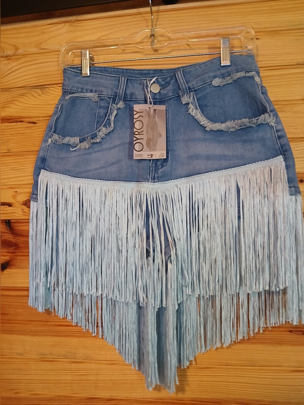 Oyrosy Brand Fringe Shorts Size Small